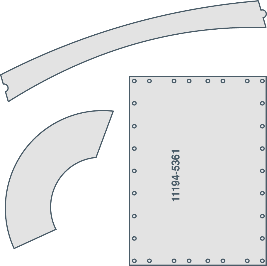 Pièce sur plan