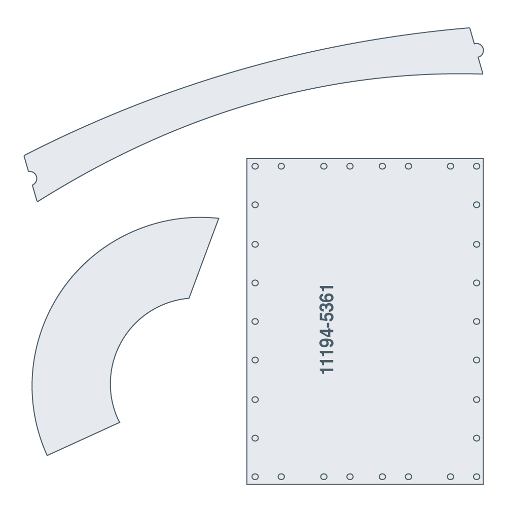 Pièce sur plan